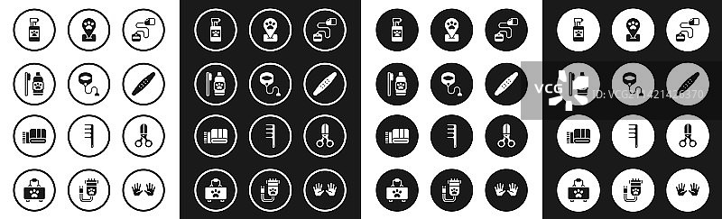 可伸缩绳索牵引带牙齿卫生套装图片素材