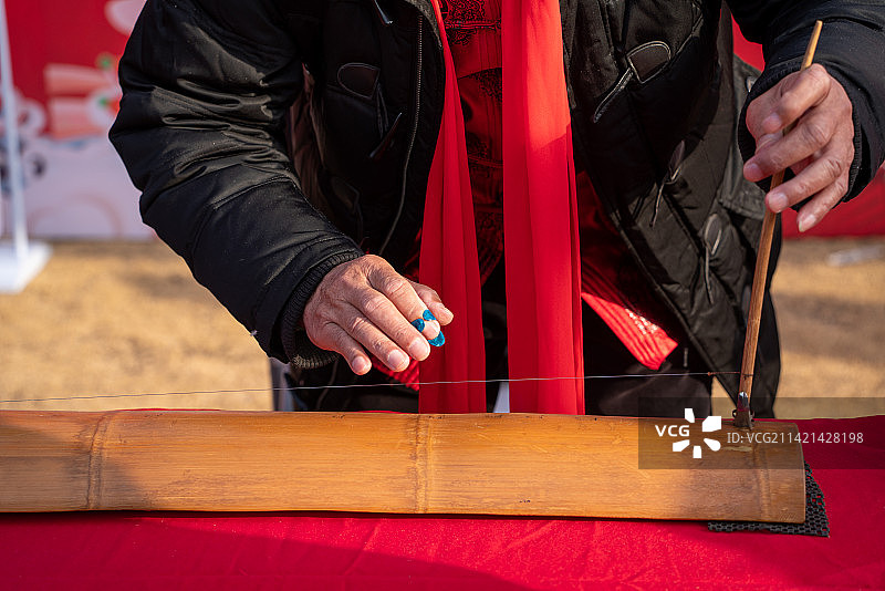 国家非遗独弦琴演奏图片素材