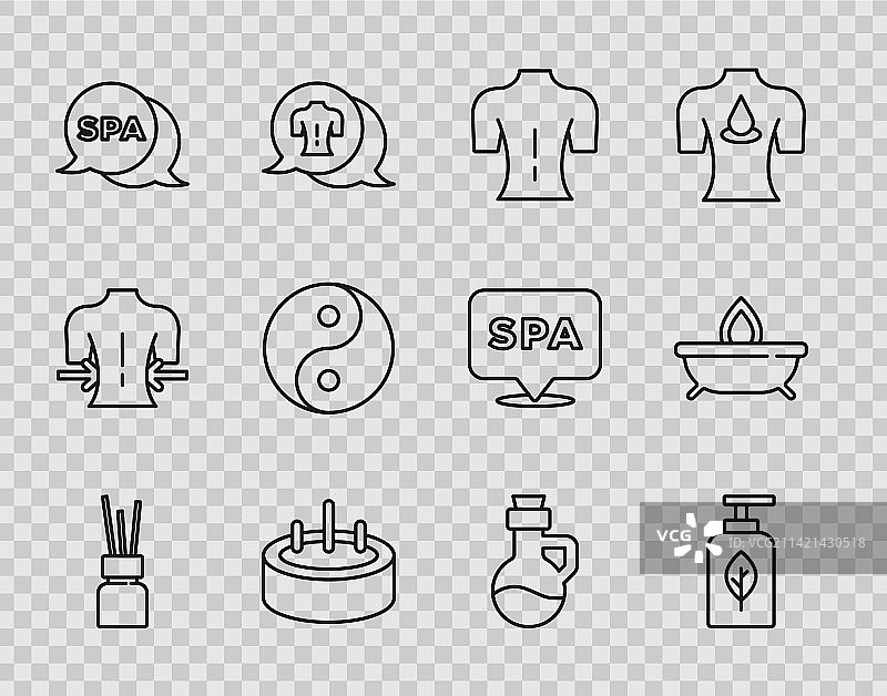 香薰精油瓶套装图片素材