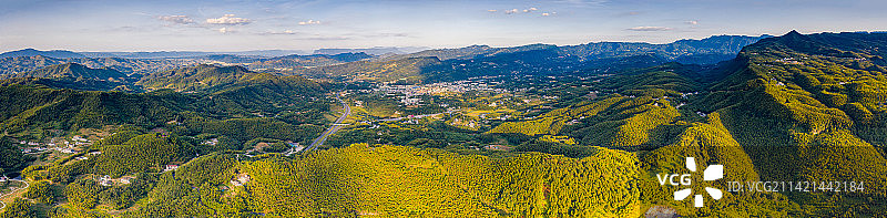 僰王山镇全貌图片素材