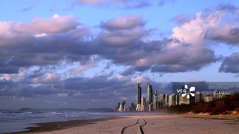 澳大利亚黄金海岸市风光图片素材