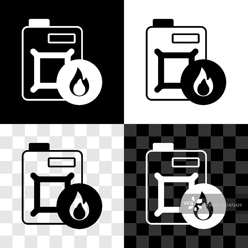 机油罐图标合集图片素材