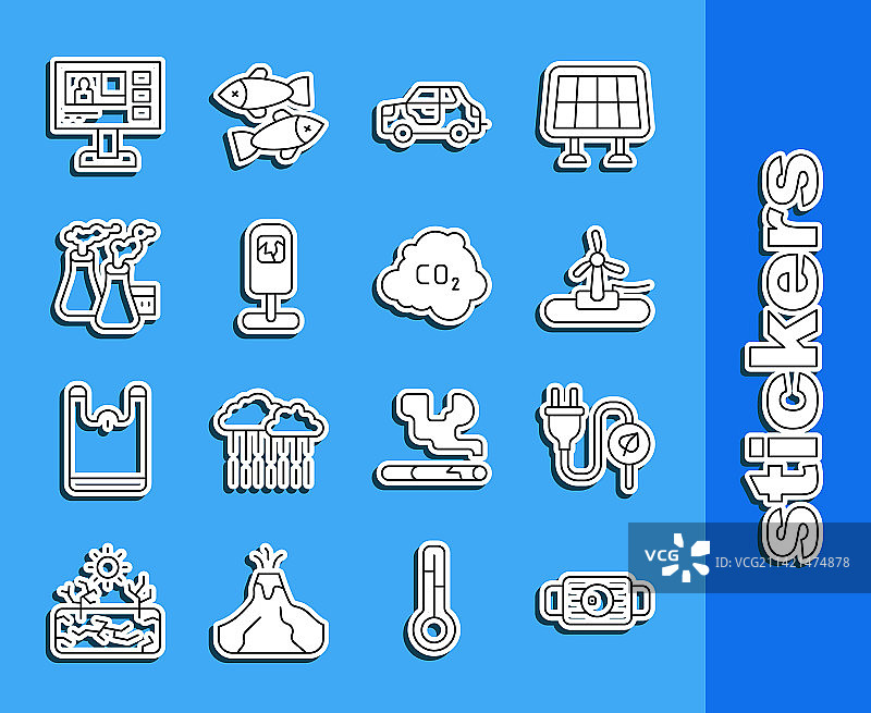 医疗防护面罩节能线条图片素材