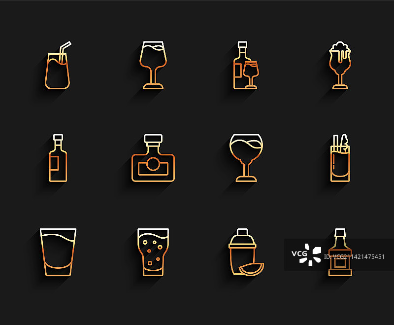 小酒杯、啤酒杯、鸡尾酒banner图片素材