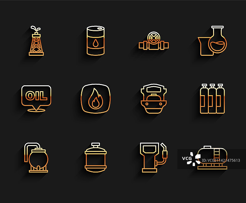 油罐存储丙烷气钻机图片素材