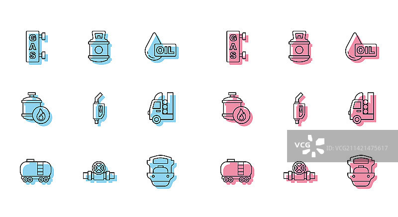 金属管道油罐车铁路线条设计图片素材