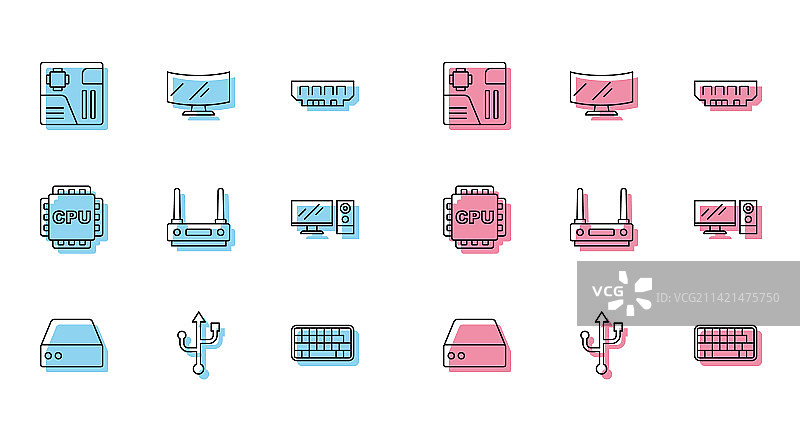 USB服务器数据网络托管图片素材