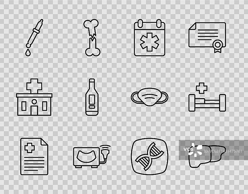 患者病历、人体器官肝脏医生图片素材