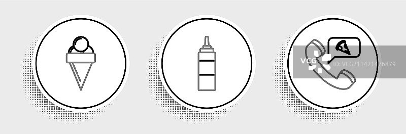 餐具食物订购披萨冰淇淋华夫饼宣传单图片素材