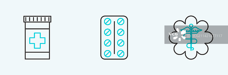 线路急救星医疗符号图片素材