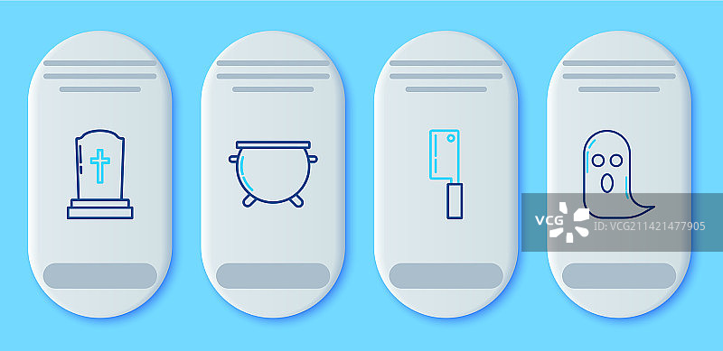 万圣节女巫大锅肉剁刀组合图片素材