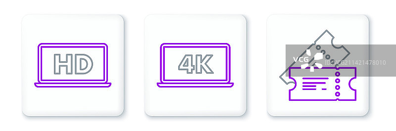 电影票笔记本电脑高清屏幕图片素材