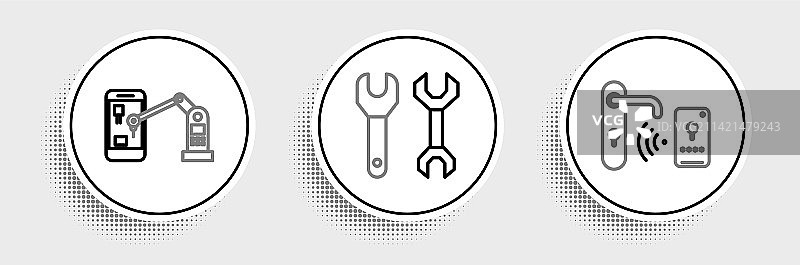 无线数字门锁图片素材