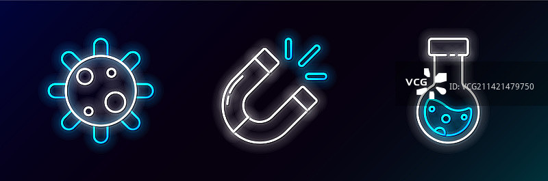 试管、烧瓶与化学细菌图片素材