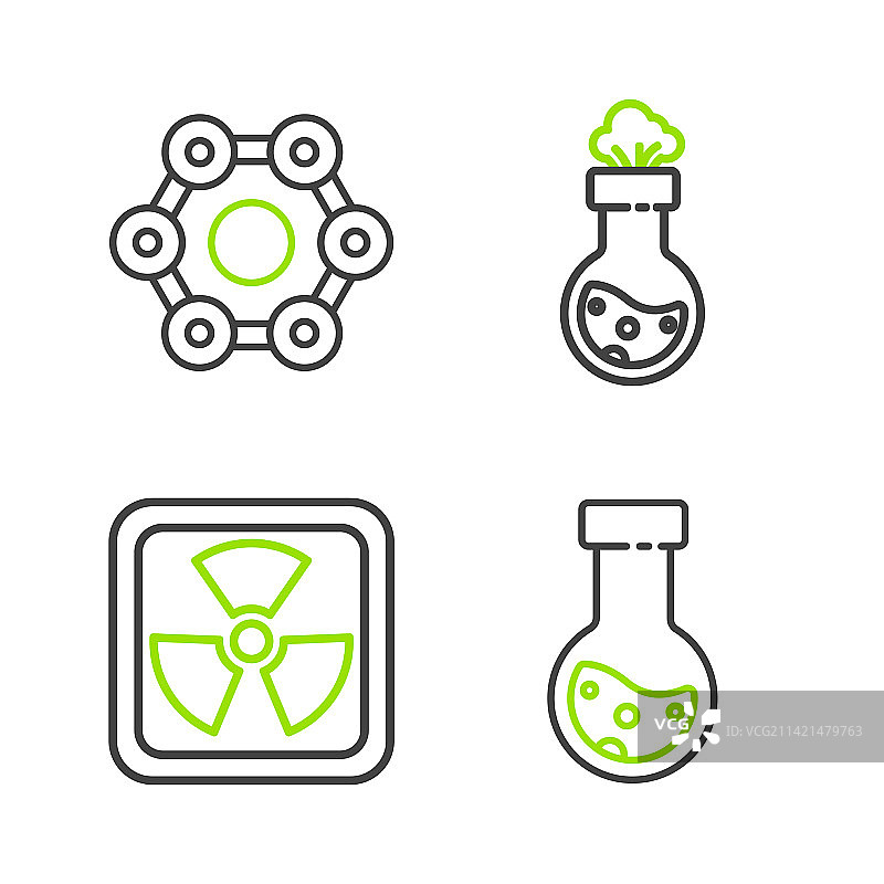 试管烧瓶化学放射性实验图片素材