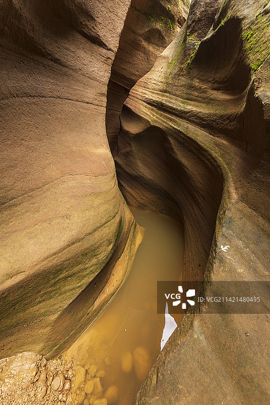 甘泉县丹霞大峡谷——陕西省  延安市  甘泉县图片素材