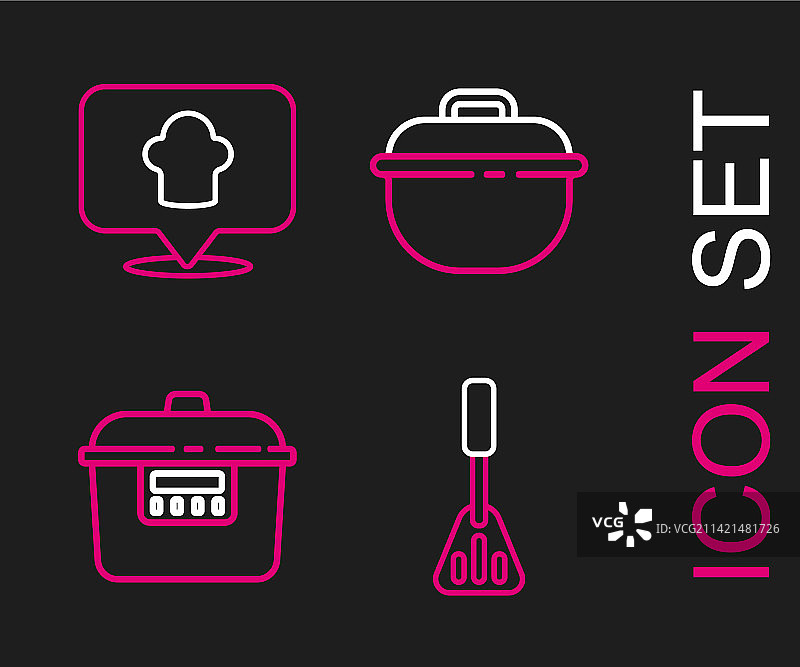 锅铲慢炖锅煮锅合集图片素材