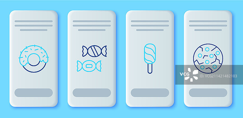 糖果冰淇淋甜甜圈饼干图片素材