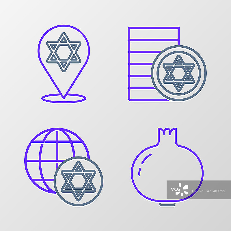 石榴与地球仪图片素材