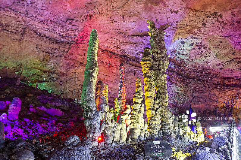 湖南张家界黄龙洞景观图片素材