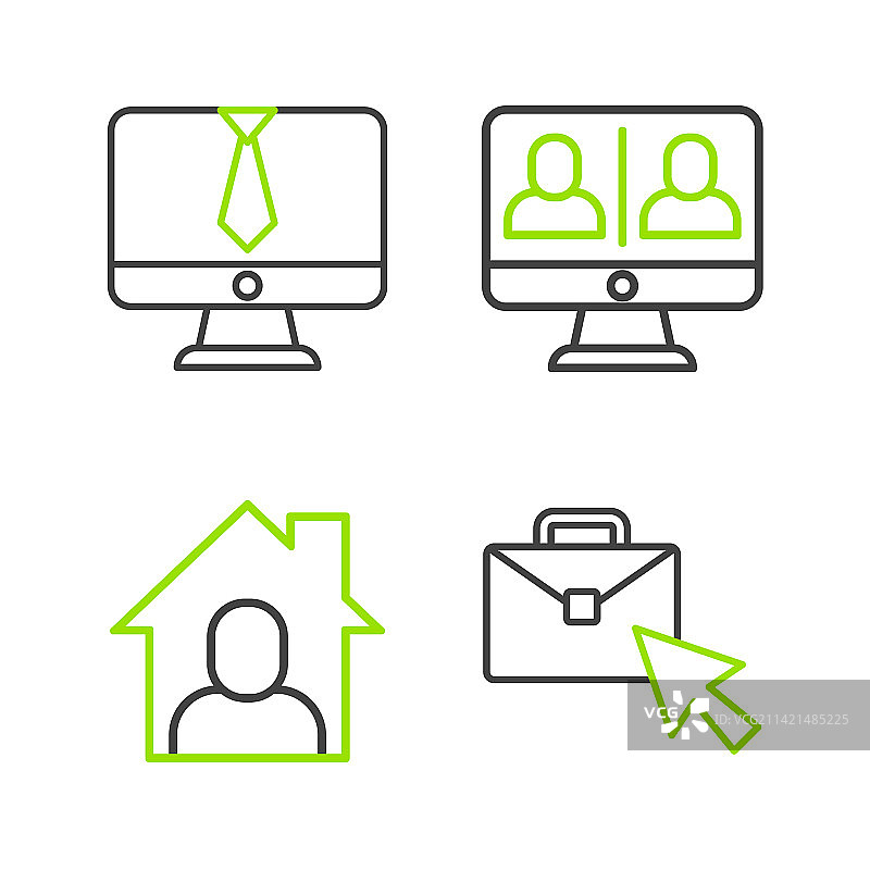 在线视频聊天会议素材图片素材