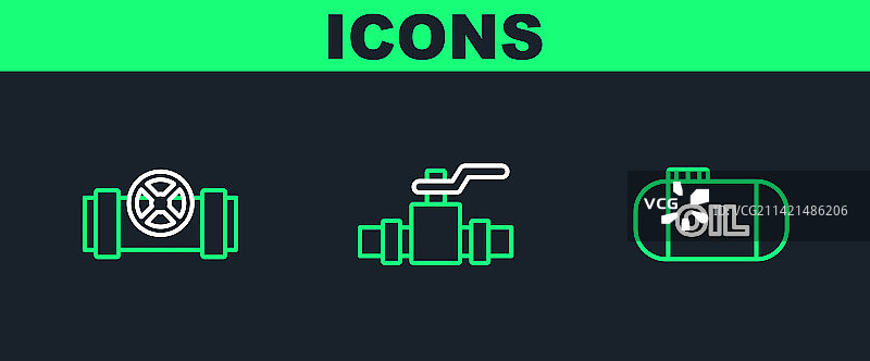 油罐存储金属管道线条组合图片素材