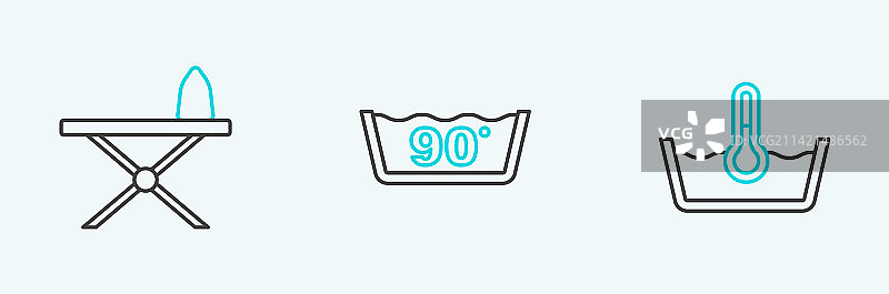 熨烫设备：熨斗与熨衣板图片素材