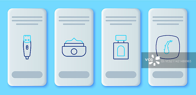 发用啫喱须后水线性图标图片素材