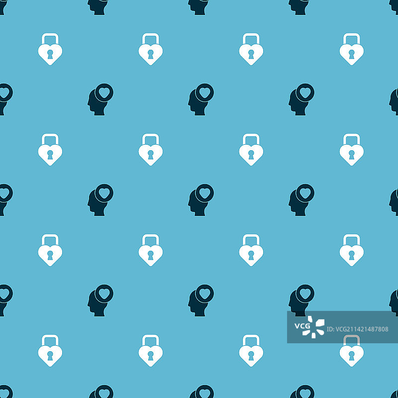 心形城堡头像套装图片素材