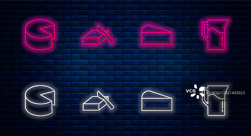 黄油奶酪牛奶图标图片素材