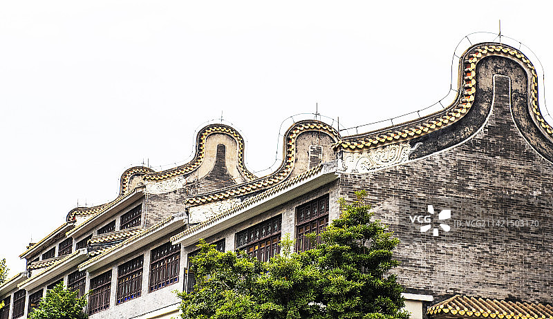 广东佛山大旗头古村古建筑群 佛山风景 广东一村 大旗头古村古锅耳屋群图片素材