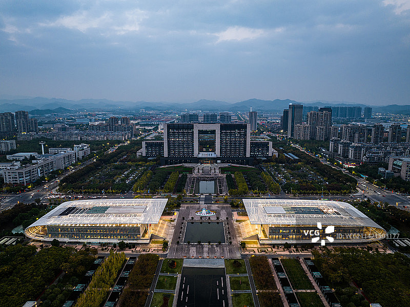 航拍浙江省湖州市德清县图片素材