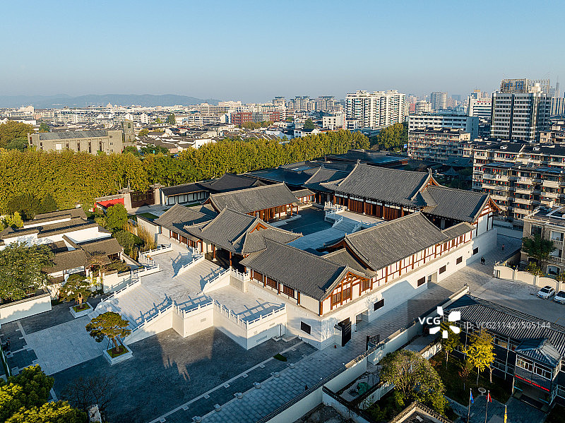 航拍杭州德寿宫图片素材