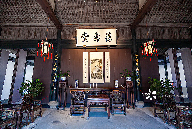 绍兴鲁迅故居德寿堂图片素材