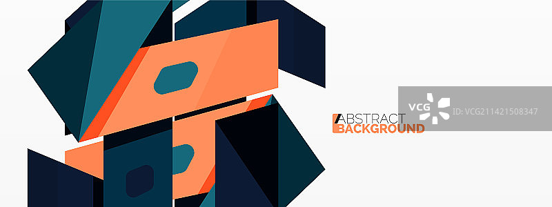 抽象的线条和三角形背景创意图片素材