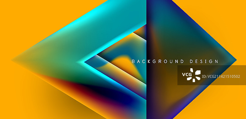 抽象烘焙与重叠三角形和图片素材