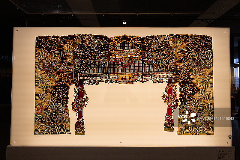 中国工艺美术馆陕西非遗皮影艺术展图片素材