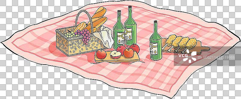 野餐的食物图片素材