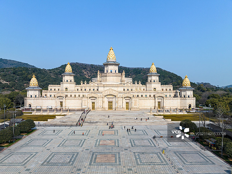 江苏省无锡市灵山胜境风景区灵山梵宫建筑风光图片素材