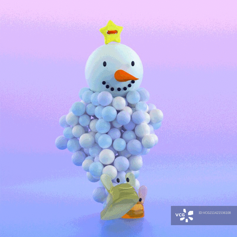 雪人朋友图片素材