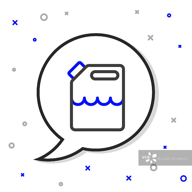 白色背景上的汽油罐图标图片素材