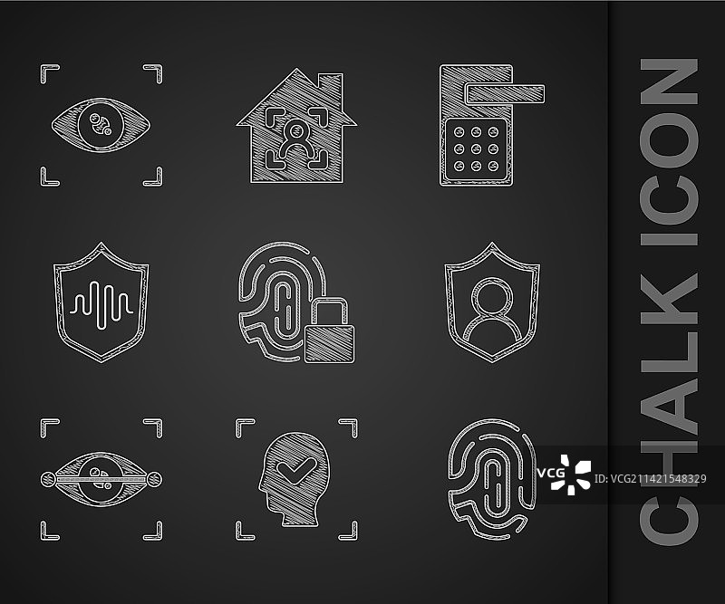 指纹锁面部识别用户素材图片素材