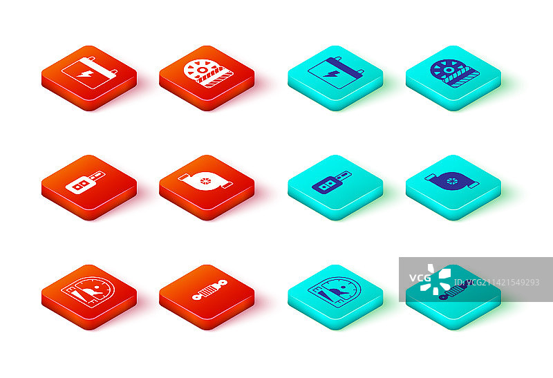 发动机、油量表、减震器和车钥匙图片素材