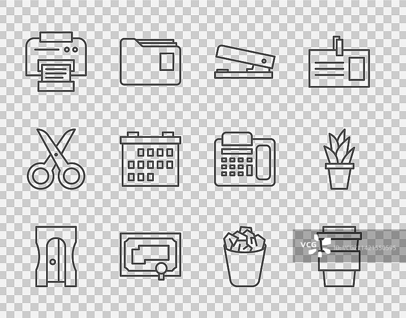 卷笔刀咖啡杯图标图片素材