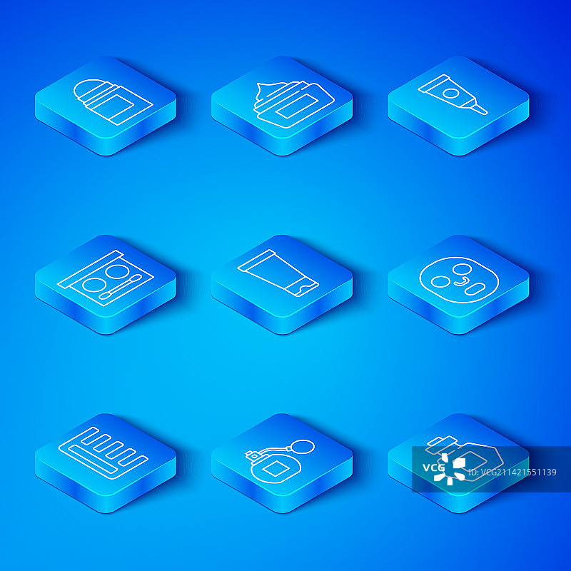 发夹、发刷、乳霜或润肤露、化妆品软管图片素材