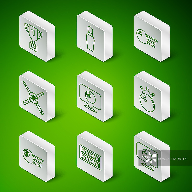 带有保龄球台球的线路定位图片素材