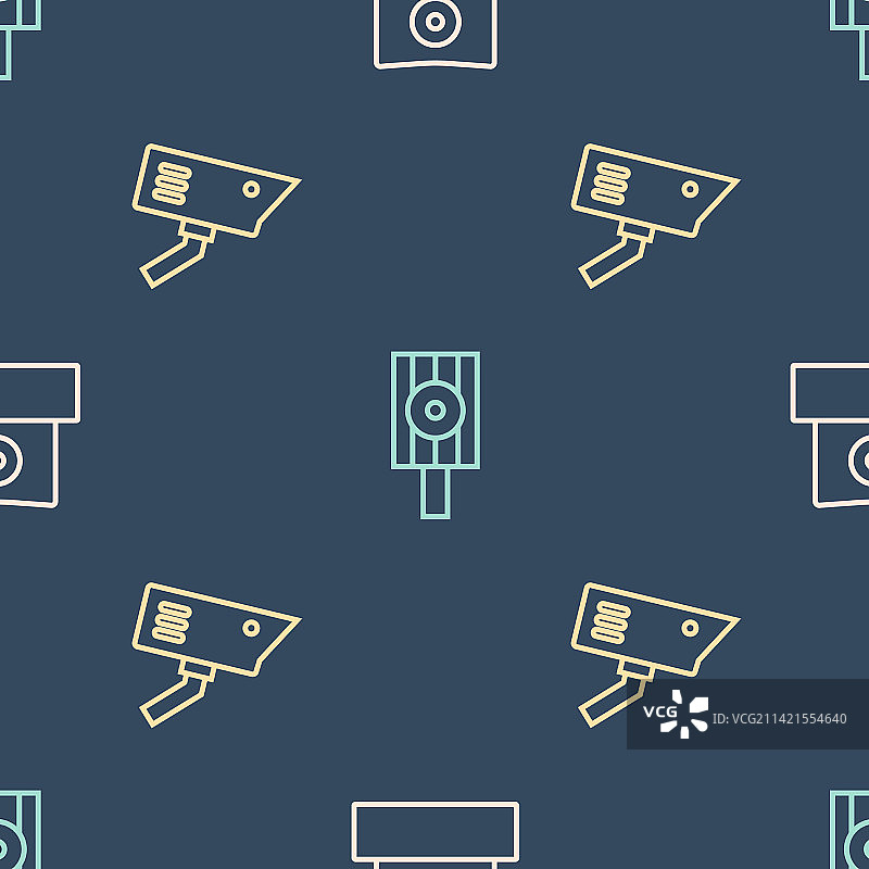 喷雾罐喷嘴盖和监控摄像头线条图片素材