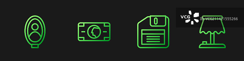 博物馆中的软盘人像照片图片素材