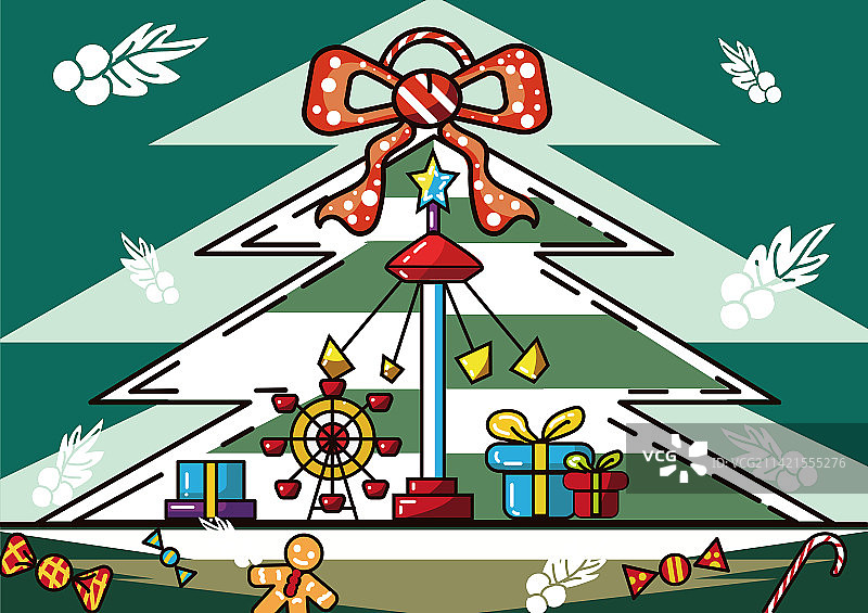 圣诞节游乐园图片素材