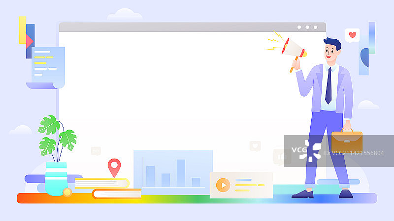 全城招人创意招聘插画图片素材